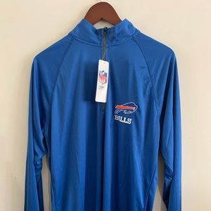 Buffalo Bills Unisex 3/4 Zip Size Medium NWT